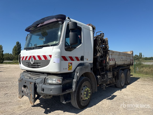 2007 Renault Kerax HMF 1250 k2 on 6x4 Camion Bi-Be ... Dump Truck with Crane - Istovarivač, Kamion sa dizalicom: slika 1 2007 Renault Kerax HMF 1250 k2 on 6x4 Camion Bi-Be ... Dump Truck with Crane - Istovarivač, Kamion sa dizalicom: slika 1