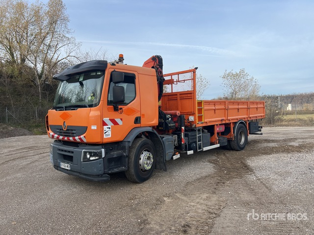 2007 Renault Premium II DXi 2007 Palfinger PK15500 5750 kg ... Flatbed Truck with Crane - Kamion sa tovarnim sandukom, Kamion sa dizalicom: slika 1 2007 Renault Premium II DXi 2007 Palfinger PK15500 5750 kg ... Flatbed Truck with Crane - Kamion sa tovarnim sandukom, Kamion sa dizalicom: slika 1