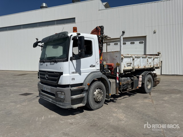 2008 Mercedes Axor 1833 2008 Palfinger PK15500 6100 kg ... Dump Truck with Crane - Tarup/ Mulčer: slika 2 2008 Mercedes Axor 1833 2008 Palfinger PK15500 6100 kg ... Dump Truck with Crane - Tarup/ Mulčer: slika 2