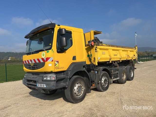 2008 Renault Kerax 450.32 8x4 Crew Cab Camion Benne Tri/A Dump Truck - Istovarivač: slika 1 2008 Renault Kerax 450.32 8x4 Crew Cab Camion Benne Tri/A Dump Truck - Istovarivač: slika 1