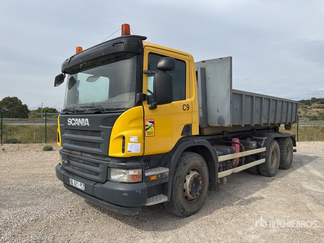 2008 Scania P380 6x4 Camion Amplirol 6x4 Roll-Off Truck - Kamion sa hidrauličnom kukom: slika 1 2008 Scania P380 6x4 Camion Amplirol 6x4 Roll-Off Truck - Kamion sa hidrauličnom kukom: slika 1