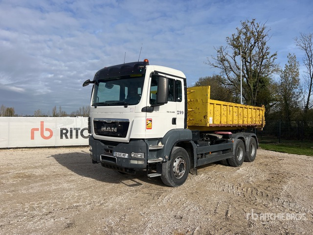2014 MAN TGS33.480 6x4 Camion Polybenne Ampliroll Roll-Off Truck - Kamion sa hidrauličnom kukom: slika 1 2014 MAN TGS33.480 6x4 Camion Polybenne Ampliroll Roll-Off Truck - Kamion sa hidrauličnom kukom: slika 1