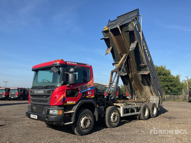 Istovarivač 2018 Scania P410 8x4 Twin-Steer Tri/A Dump Truck: slika 1