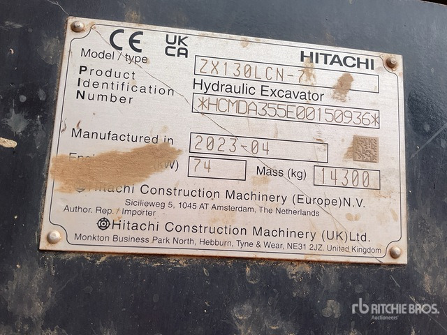 2023 Hitachi ZX130LCN-7 Tracked Excavator - Bager guseničar: slika 2 2023 Hitachi ZX130LCN-7 Tracked Excavator - Bager guseničar: slika 2