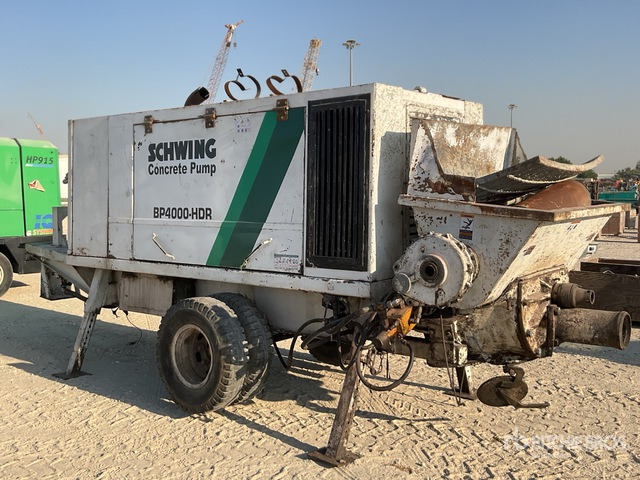 2009 Schwing BP4000 HDR Portable Concrete Pump - Stacionarna pumpa za beton: slika 2 2009 Schwing BP4000 HDR Portable Concrete Pump - Stacionarna pumpa za beton: slika 2
