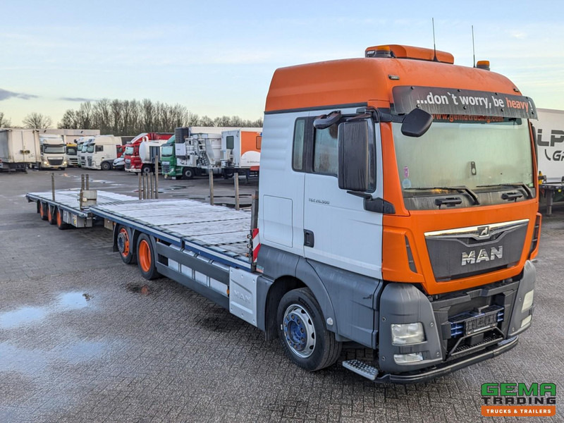 MAN TGX 26.500 6x2/4 LL Euro6 - Retarder + Recker FZ3 3-Assige Aanhanger - Uitschuifbaar - Kamion za prevoz automobila: slika 3 MAN TGX 26.500 6x2/4 LL Euro6 - Retarder + Recker FZ3 3-Assige Aanhanger - Uitschuifbaar - Kamion za prevoz automobila: slika 3