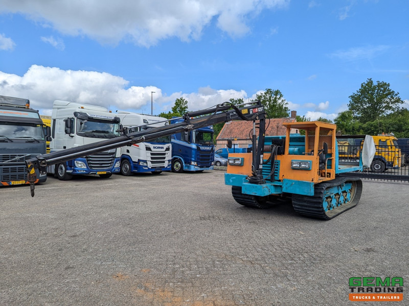 Morooka MST-1100 Rupsdumper / Werktuigdrager - Platte kiepbak + Hiab 026 T3 Kraan - Komatsu 6Cil - Kiper: slika 1 Morooka MST-1100 Rupsdumper / Werktuigdrager - Platte kiepbak + Hiab 026 T3 Kraan - Komatsu 6Cil - Kiper: slika 1