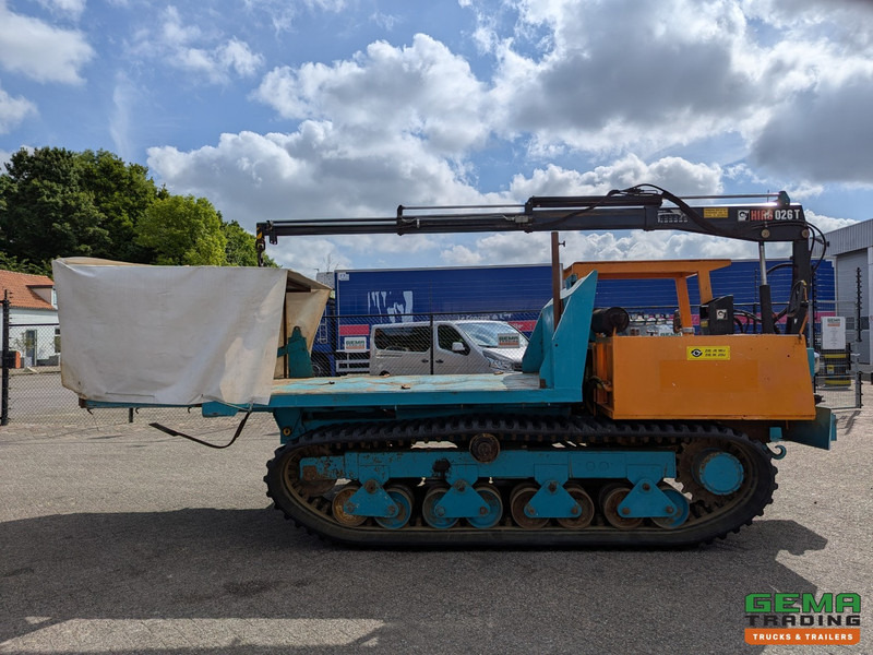 Kiper Morooka MST-1100 Rupsdumper / Werktuigdrager - Platte kiepbak + Hiab 026 T3 Kraan - Komatsu 6Cil: slika 11