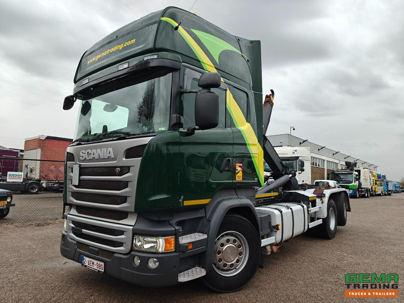 Scania R450 6x2/4 Topline Euro6A - HaakarmSysteem Marrel 26T - Standairco - LiftAs - Vangmuil - Dubbele Tanks - Kamion sa hidrauličnom kukom: slika 1 Scania R450 6x2/4 Topline Euro6A - HaakarmSysteem Marrel 26T - Standairco - LiftAs - Vangmuil - Dubbele Tanks - Kamion sa hidrauličnom kukom: slika 1