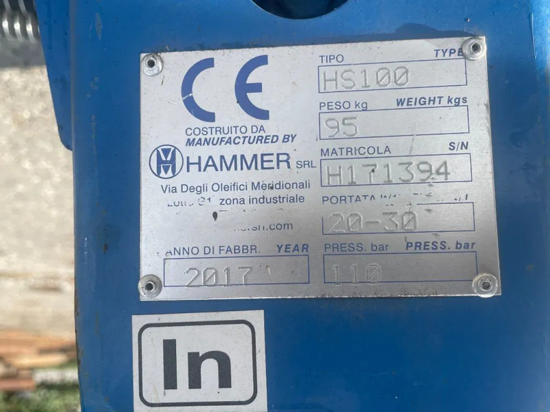 Onbekend Hammer HS100 Hydraulic Breaker Skid steer - Dodatak za Građevinska mašina: slika 5 Onbekend Hammer HS100 Hydraulic Breaker Skid steer - Dodatak za Građevinska mašina: slika 5