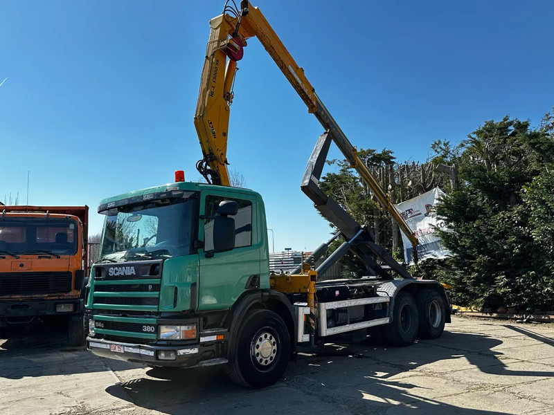 Scania P114-380 6X2 Ampirol + Heila 13000 5T Crane Manual Gear - Kamion za prevoz kontejnera/ Kamion sa promenjivim sandukom: slika 2 Scania P114-380 6X2 Ampirol + Heila 13000 5T Crane Manual Gear - Kamion za prevoz kontejnera/ Kamion sa promenjivim sandukom: slika 2