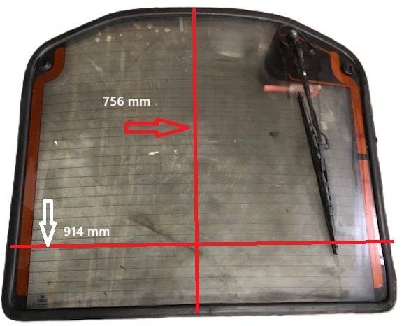 Back window for Linde - Staklo i delovi za Oprema za rukovanje materijalima: slika 1 Back window for Linde - Staklo i delovi za Oprema za rukovanje materijalima: slika 1