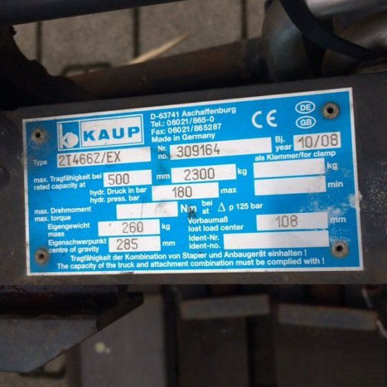 Kaup Fork positioner - Dodatak za Oprema za rukovanje materijalima: slika 1 Kaup Fork positioner - Dodatak za Oprema za rukovanje materijalima: slika 1