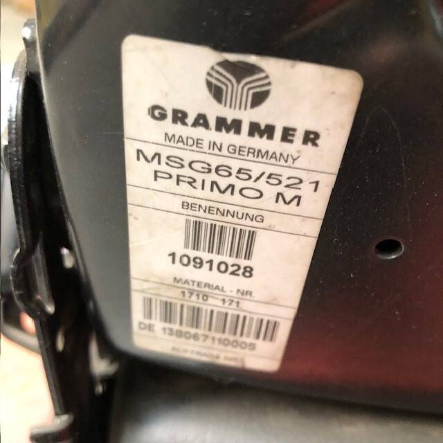 Grammer MSG65/521 seat - Sedište za Oprema za rukovanje materijalima: slika 4 Grammer MSG65/521 seat - Sedište za Oprema za rukovanje materijalima: slika 4