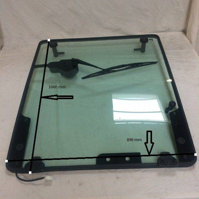 Rear windows for Caterpillar / Mitsubishi - Staklo i delovi za Oprema za rukovanje materijalima: slika 2 Rear windows for Caterpillar / Mitsubishi - Staklo i delovi za Oprema za rukovanje materijalima: slika 2