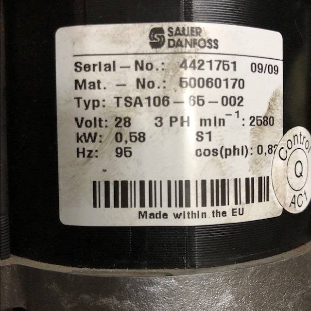 Steering motor - Upravljački sistem za Oprema za rukovanje materijalima: slika 4 Steering motor - Upravljački sistem za Oprema za rukovanje materijalima: slika 4