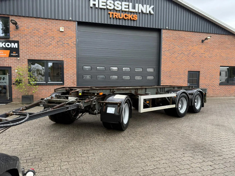 GS Meppel 28T Kiepende containeraanhangwagen! 640cm systeemlengte Centrale smering - Poluprikolica za prevoz kontejnera/ Poluprikolica sa promenjivim sandukom: slika 1 GS Meppel 28T Kiepende containeraanhangwagen! 640cm systeemlengte Centrale smering - Poluprikolica za prevoz kontejnera/ Poluprikolica sa promenjivim sandukom: slika 1