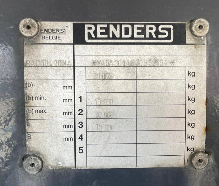 Izotermička prikolica Renders 3AS Koelaanhanger Diesel+Elektrisch 10T assen: slika 16