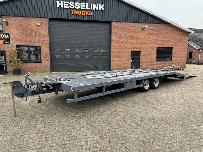 Tijhof 9 meter oprij, lier, NCH/Haak containerbaan, top conditie - Prikolica za prevoz automobila: slika 1 Tijhof 9 meter oprij, lier, NCH/Haak containerbaan, top conditie - Prikolica za prevoz automobila: slika 1