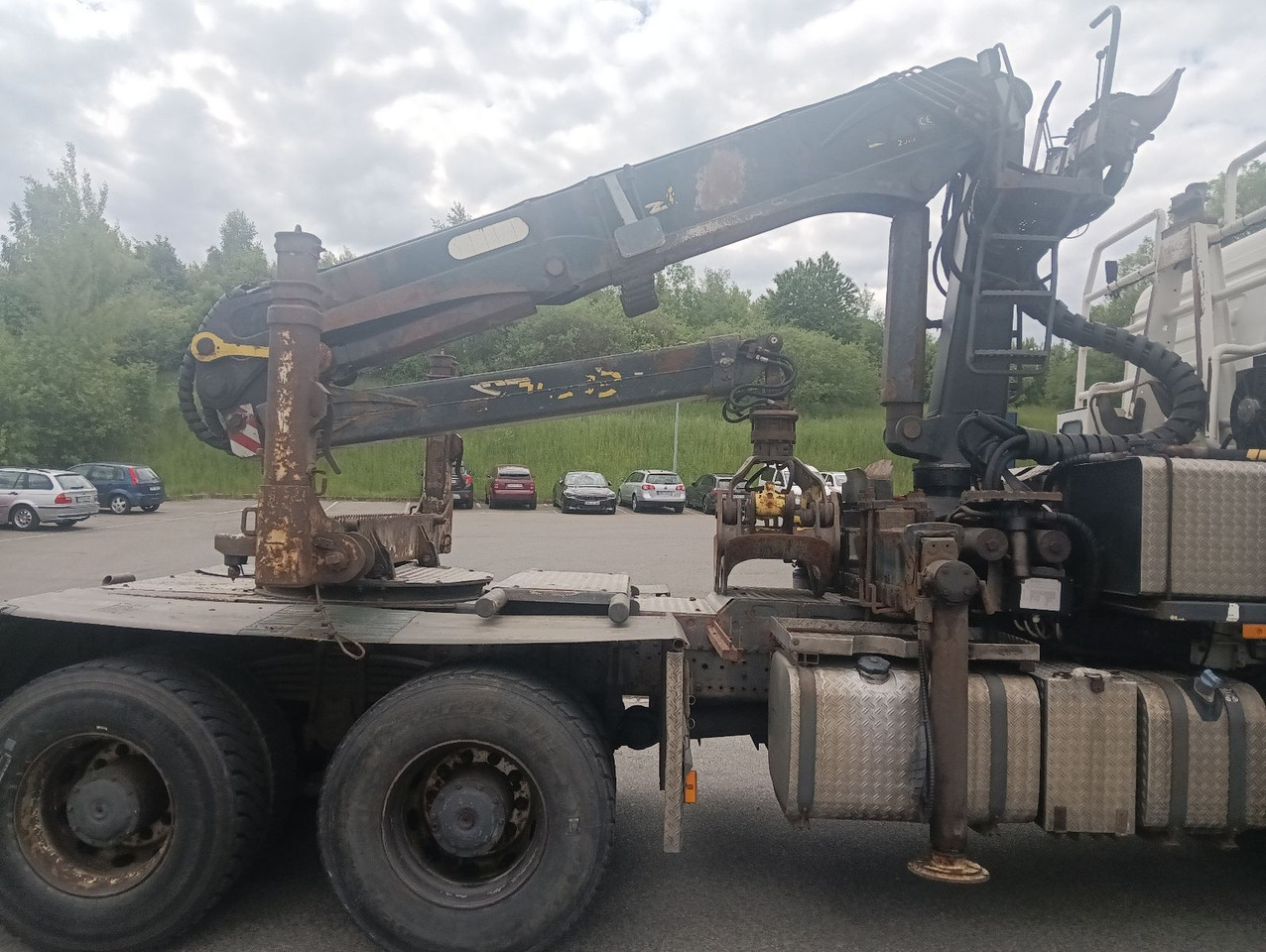Palfinger EPSILON E250L82 Langholzkran+GLOGGER Aufbau+Anhä - Šticar, Kamion sa dizalicom: slika 1 Palfinger EPSILON E250L82 Langholzkran+GLOGGER Aufbau+Anhä - Šticar, Kamion sa dizalicom: slika 1