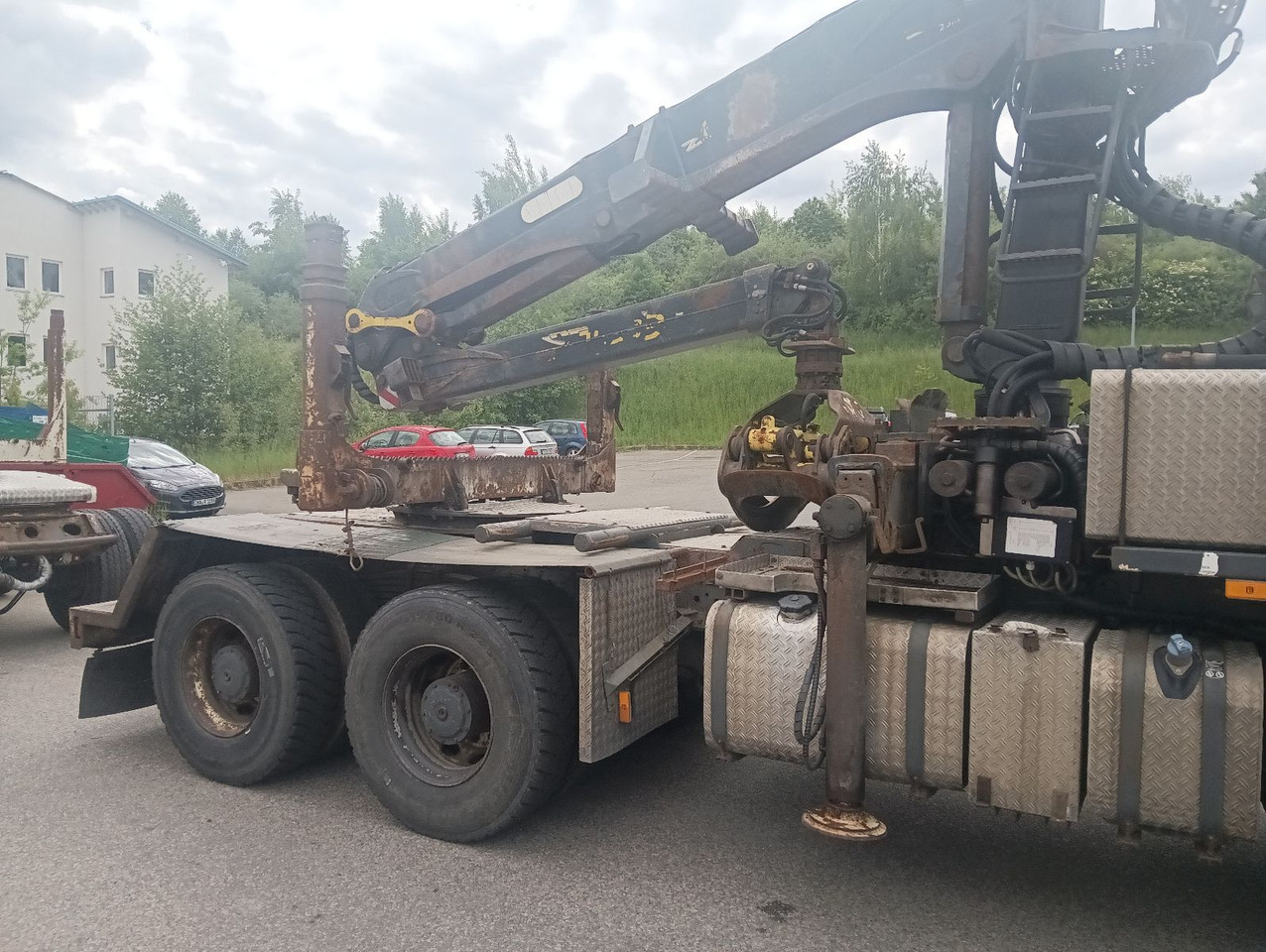 Palfinger EPSILON E250L82 Langholzkran+GLOGGER Aufbau+Anhä - Šticar, Kamion sa dizalicom: slika 2 Palfinger EPSILON E250L82 Langholzkran+GLOGGER Aufbau+Anhä - Šticar, Kamion sa dizalicom: slika 2