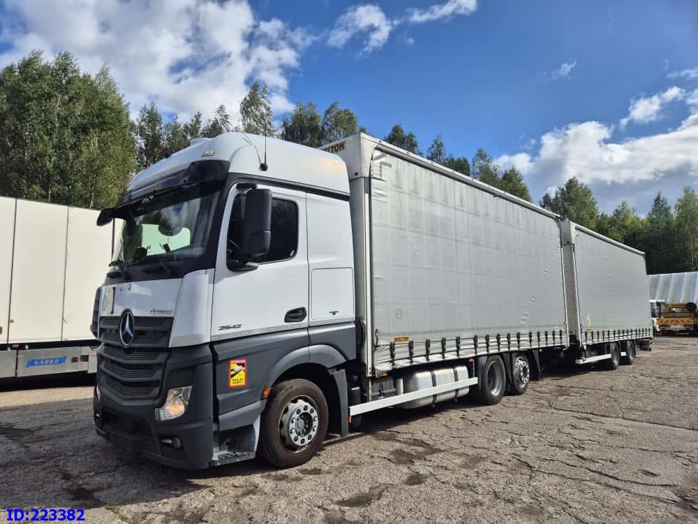 MERCEDES-BENZ Actros 2542 6x2 Euro6 + Wielton trailer - Kamion sa ceradom: slika 1 MERCEDES-BENZ Actros 2542 6x2 Euro6 + Wielton trailer - Kamion sa ceradom: slika 1