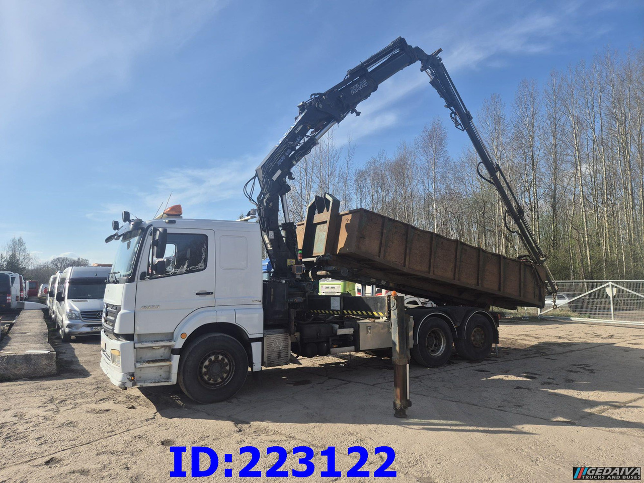 MERCEDES-BENZ Axor 2533 6x2 + Atlas 332.3E Crane - Istovarivač: slika 1 MERCEDES-BENZ Axor 2533 6x2 + Atlas 332.3E Crane - Istovarivač: slika 1