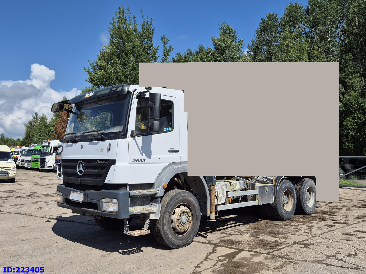 MERCEDES-BENZ Axor 2633 6x4 Full steel - Kamion sa golom šasijom i zatvorenom kabinom: slika 1 MERCEDES-BENZ Axor 2633 6x4 Full steel - Kamion sa golom šasijom i zatvorenom kabinom: slika 1