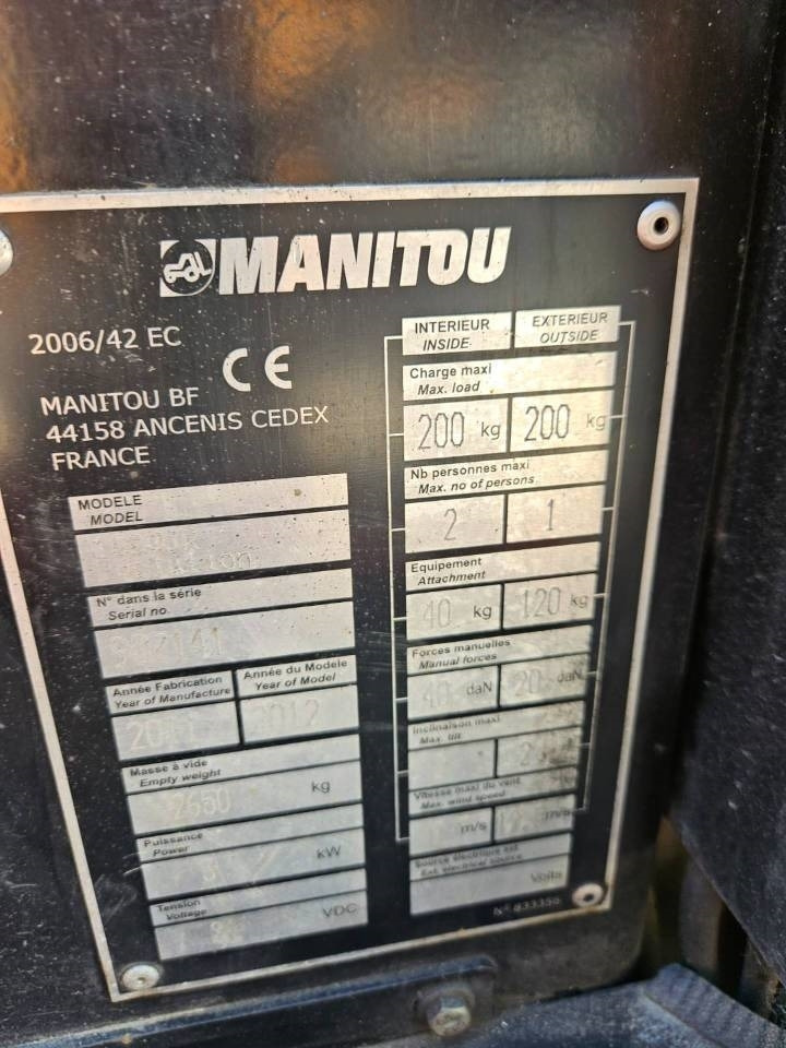 Manitou 100 VJR Evolution - Zglobna platforma: slika 5 Manitou 100 VJR Evolution - Zglobna platforma: slika 5