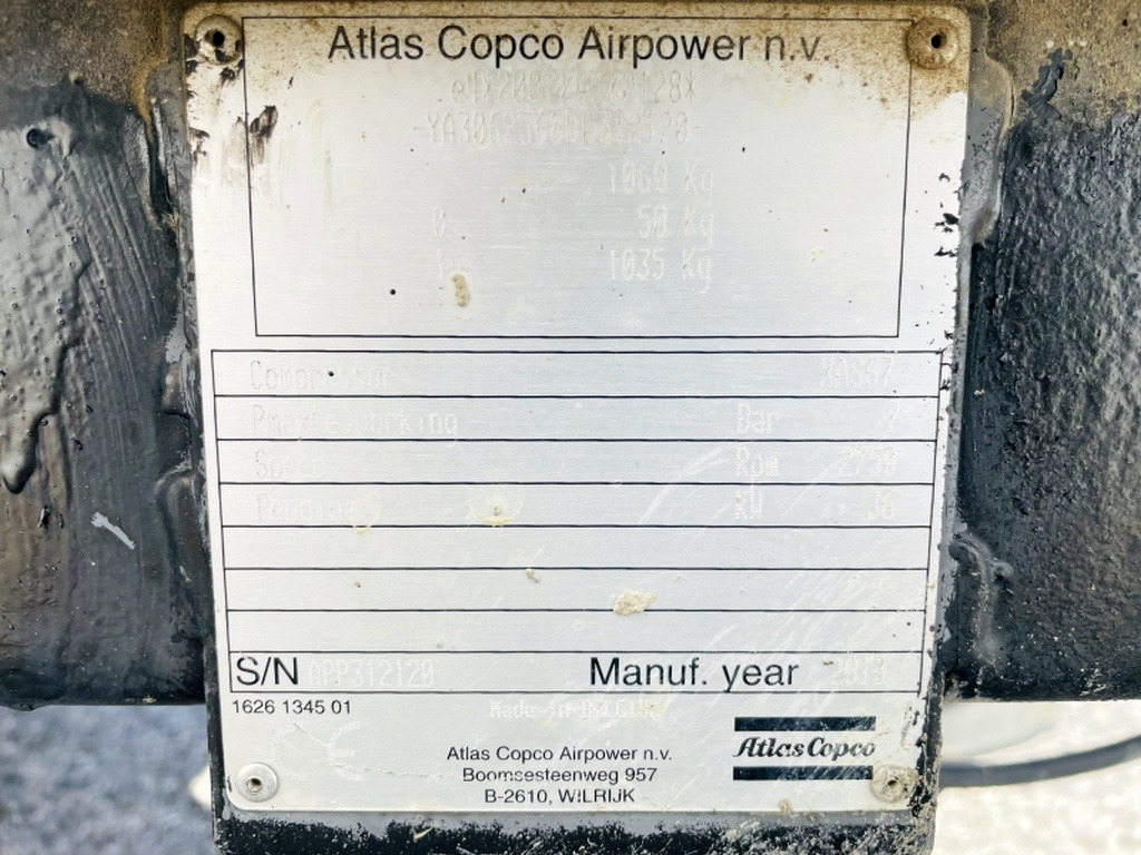 Atlas Copco XAS67 DDG (4049) - Kompresor za vazduh: slika 3 Atlas Copco XAS67 DDG (4049) - Kompresor za vazduh: slika 3