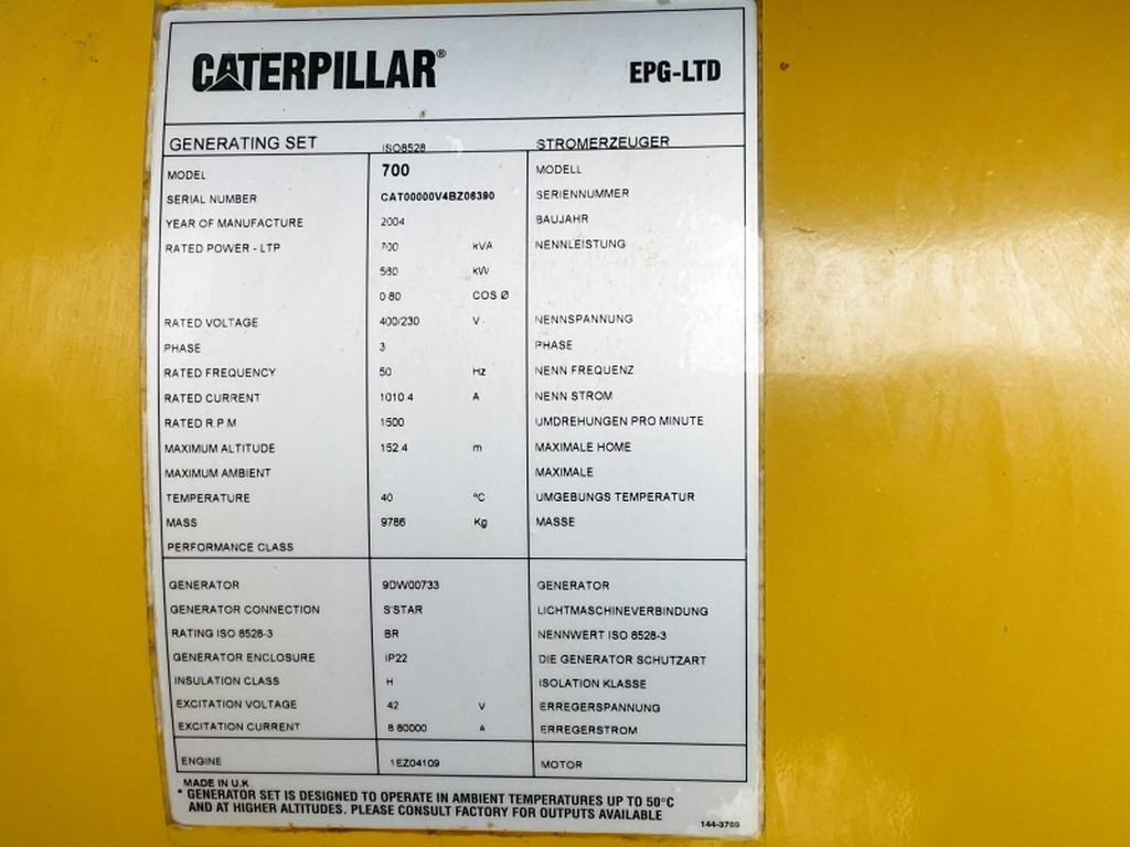Caterpillar 700 (4059) - Set generatora: slika 5 Caterpillar 700 (4059) - Set generatora: slika 5