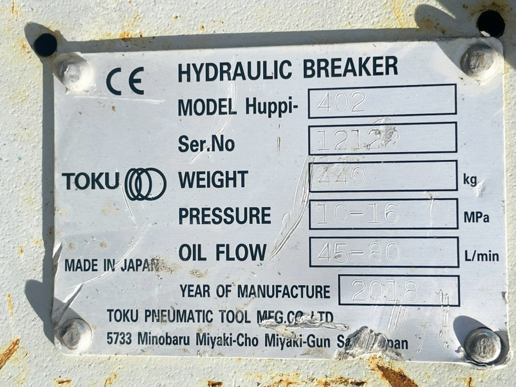 Huppi 402 (4063) - Hidraulični čekić: slika 3 Huppi 402 (4063) - Hidraulični čekić: slika 3