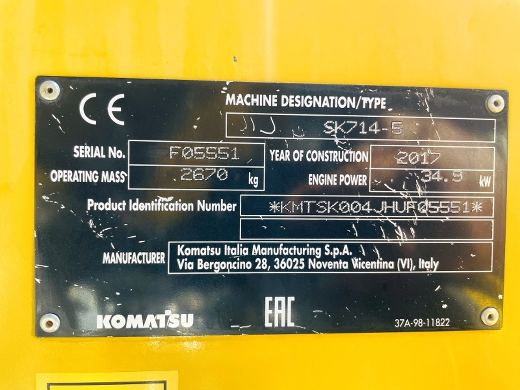 Komatsu SK714-5 (4067) - Mini utovarivač: slika 3 Komatsu SK714-5 (4067) - Mini utovarivač: slika 3