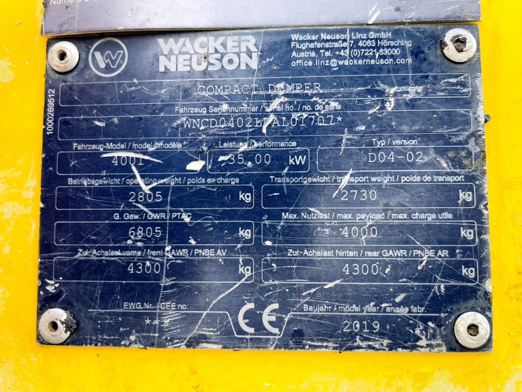 Neuson 4001 (4075) - Mini kiper: slika 3 Neuson 4001 (4075) - Mini kiper: slika 3