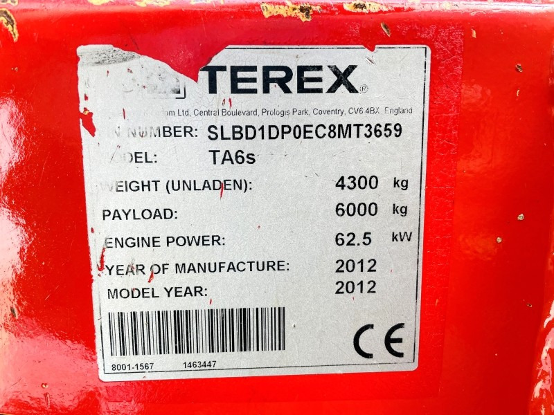 Terex TA6 (3594) - Mini kiper: slika 2 Terex TA6 (3594) - Mini kiper: slika 2