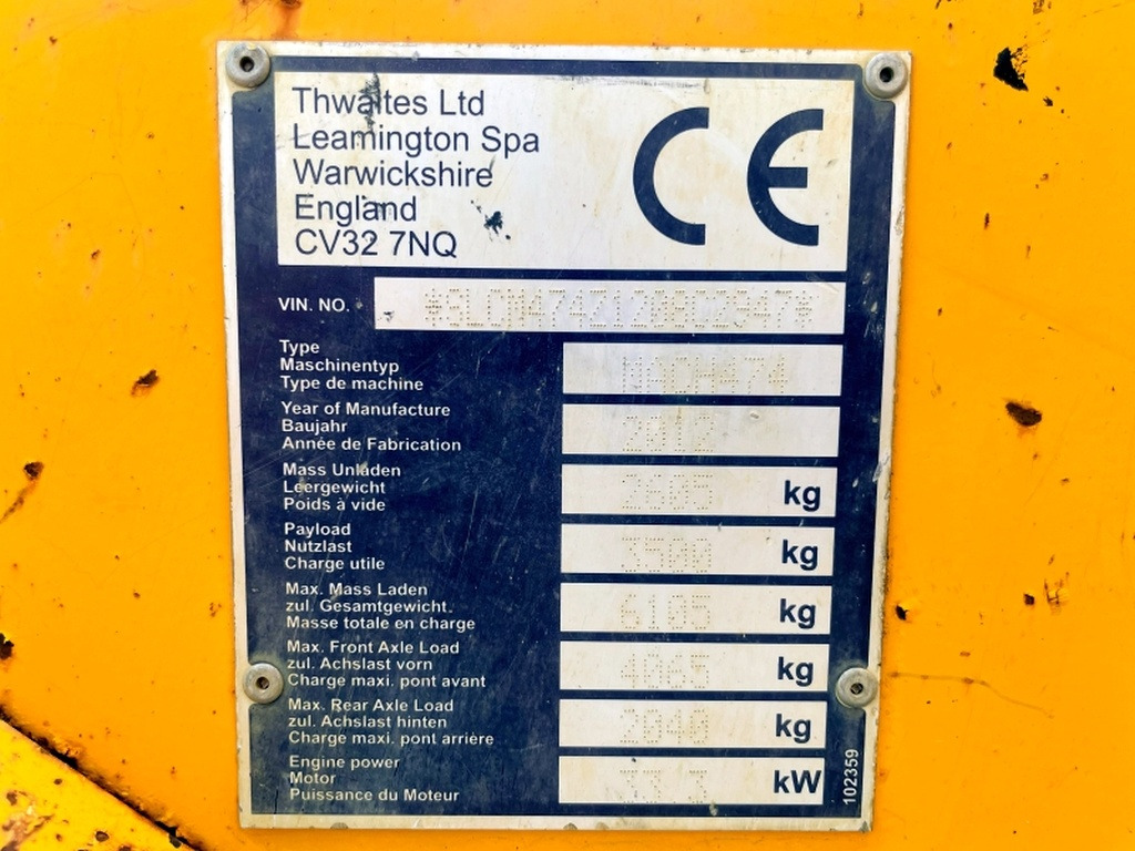 Thwaites Mach 474 (4084) - Mini kiper: slika 3 Thwaites Mach 474 (4084) - Mini kiper: slika 3