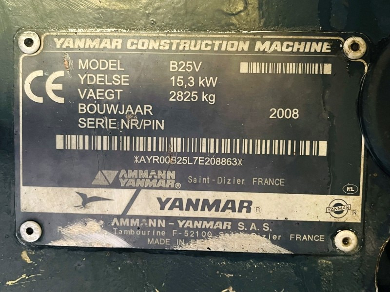 Yanmar B25V (3699) - Mini bager: slika 3 Yanmar B25V (3699) - Mini bager: slika 3