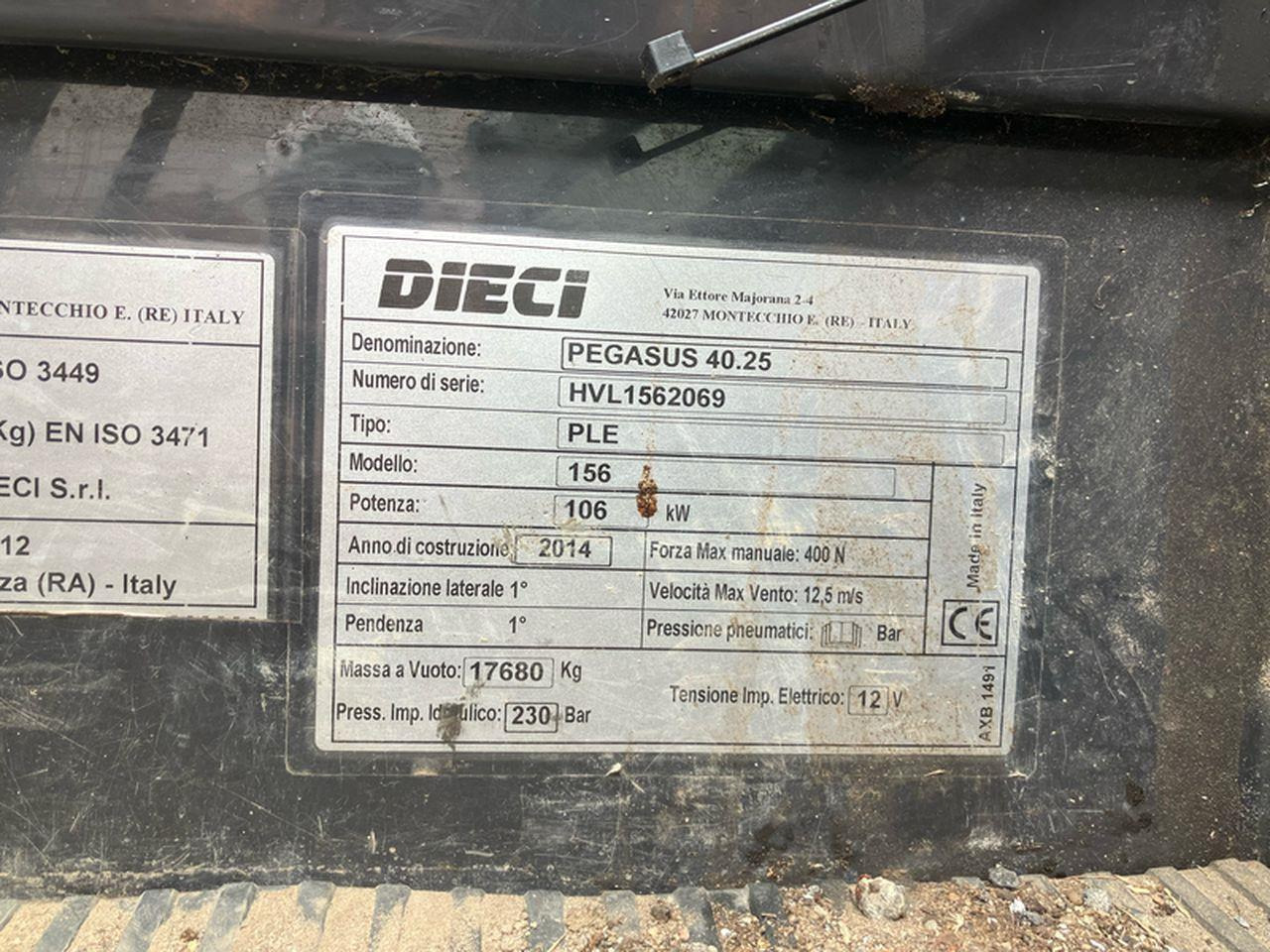 Dieci Pegasus 40.25 - Teleskopski upravljač: slika 3 Dieci Pegasus 40.25 - Teleskopski upravljač: slika 3