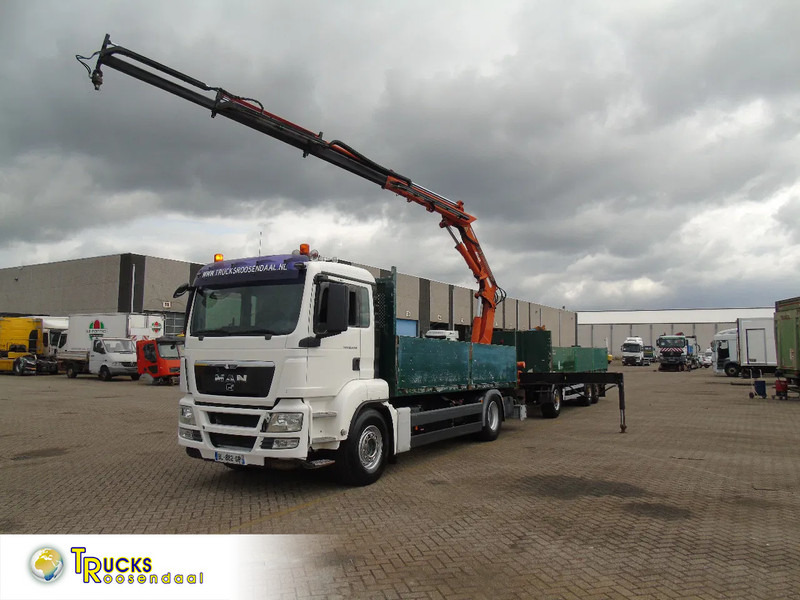 MAN TGS 18.440 + ATLAS 165 + EURO 5 + TRAILER 3 AXLE + REMOTE - Kamion sa dizalicom: slika 1 MAN TGS 18.440 + ATLAS 165 + EURO 5 + TRAILER 3 AXLE + REMOTE - Kamion sa dizalicom: slika 1