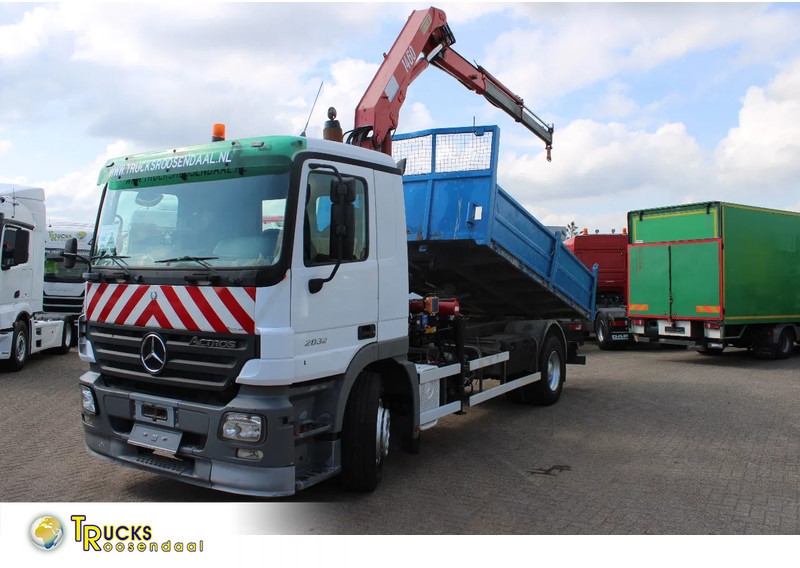 Mercedes-Benz Actros 2032 + HMF 1460 + Tipper + Steel Steel - Istovarivač: slika 1 Mercedes-Benz Actros 2032 + HMF 1460 + Tipper + Steel Steel - Istovarivač: slika 1