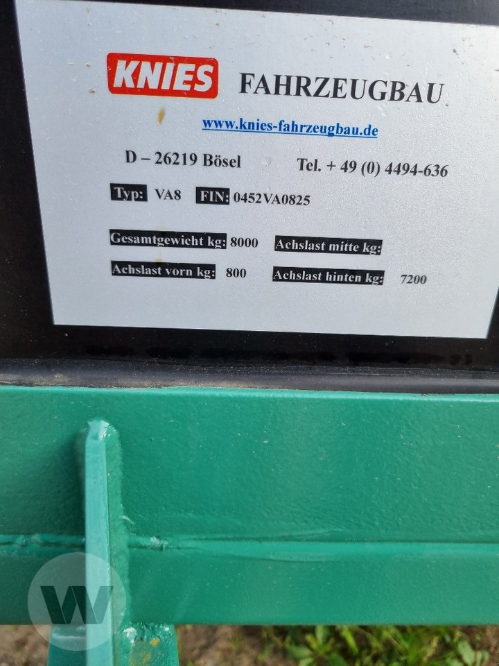 Knies VA 8 - Prikolica za prevoz stoke: slika 2 Knies VA 8 - Prikolica za prevoz stoke: slika 2