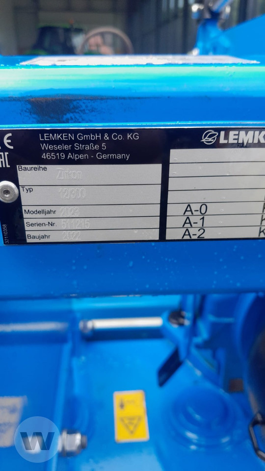 Lemken Zirkon 12/300 - Roto drljača: slika 4 Lemken Zirkon 12/300 - Roto drljača: slika 4