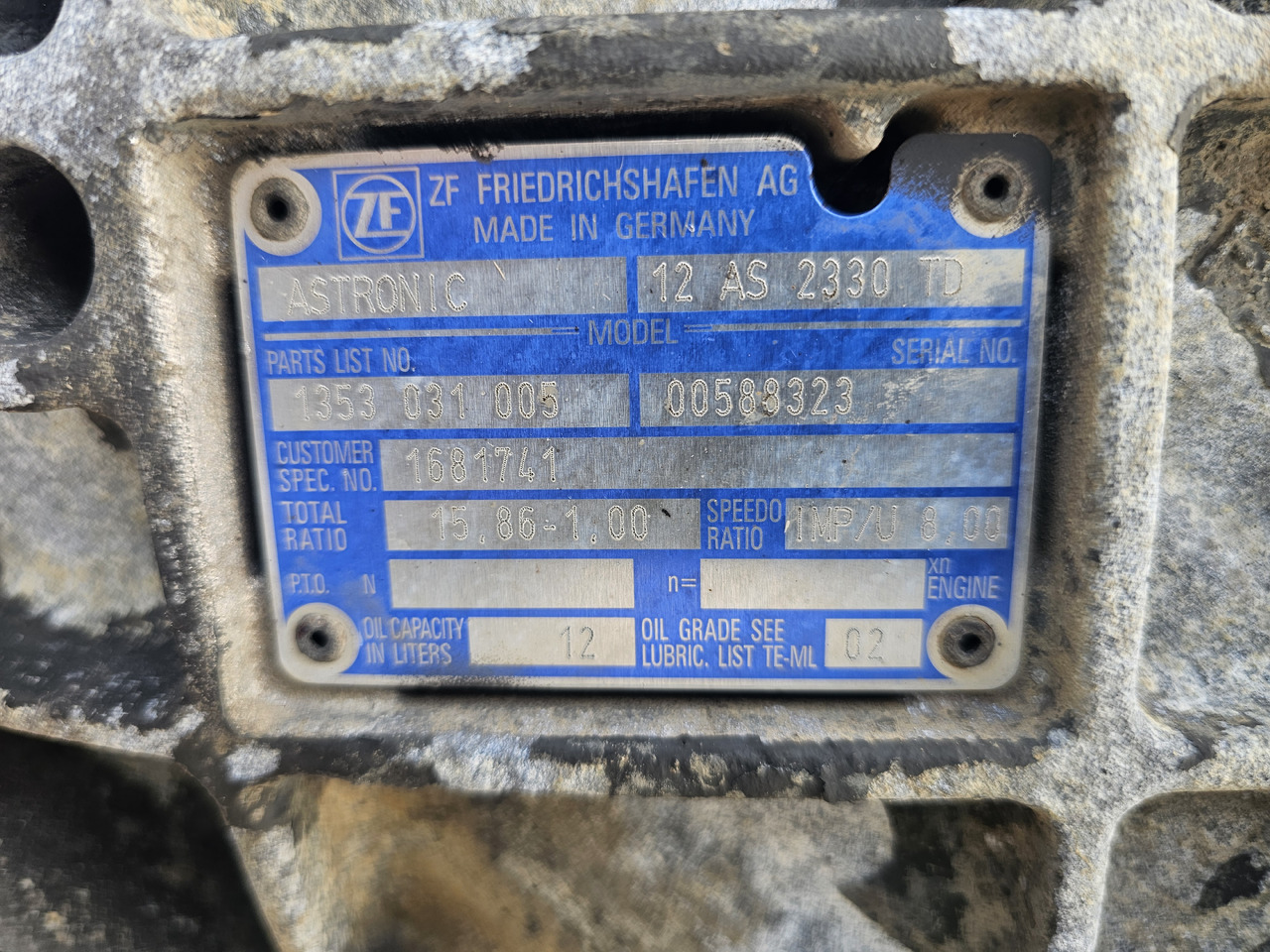 DAF XF 105 GEARBOX / 12AS2330 TD / COMPLETE / WORLDWIDE DELIVERY - Menjač: slika 5 DAF XF 105 GEARBOX / 12AS2330 TD / COMPLETE / WORLDWIDE DELIVERY - Menjač: slika 5