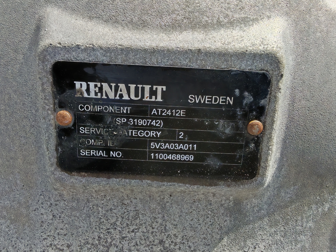 Menjač RENAULT VOLVO / AT2412E I-SHIFT / COMPLETE GEARBOX: slika 6 Menjač RENAULT VOLVO / AT2412E I-SHIFT / COMPLETE GEARBOX: slika 6