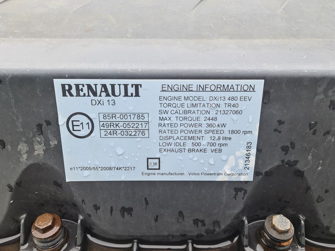 Renault MAGNUM DXI 13 480 EEV - Motor za Kamion: slika 5 Renault MAGNUM DXI 13 480 EEV - Motor za Kamion: slika 5