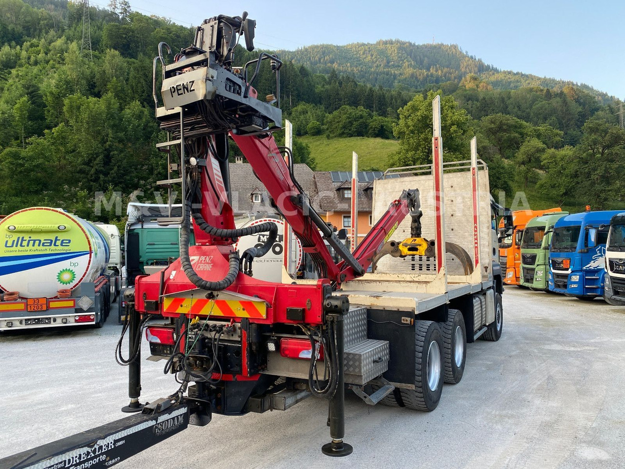 MAN 33.500 6X6 mit Kran PENZ 12Z - Šticar, Kamion sa dizalicom: slika 3 MAN 33.500 6X6 mit Kran PENZ 12Z - Šticar, Kamion sa dizalicom: slika 3