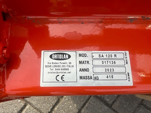 ORTOLAN SA 120 overtop miller - Oprema za obradu zemljišta: slika 2 ORTOLAN SA 120 overtop miller - Oprema za obradu zemljišta: slika 2