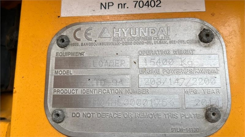 Hyundai 757-9A XTD med lan-arm. En-ejeres maskine med Lock - Utovarivač točkaš: slika 5 Hyundai 757-9A XTD med lan-arm. En-ejeres maskine med Lock - Utovarivač točkaš: slika 5