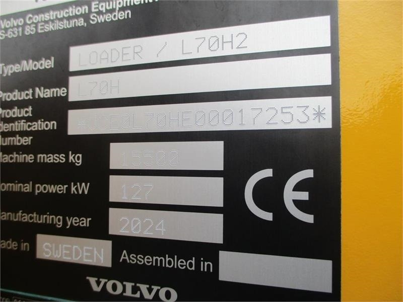 Volvo L 70 H H2 BEMÆRK MED GARANTI FRA VOLVO FREM TIL DE - Utovarivač točkaš: slika 2 Volvo L 70 H H2 BEMÆRK MED GARANTI FRA VOLVO FREM TIL DE - Utovarivač točkaš: slika 2