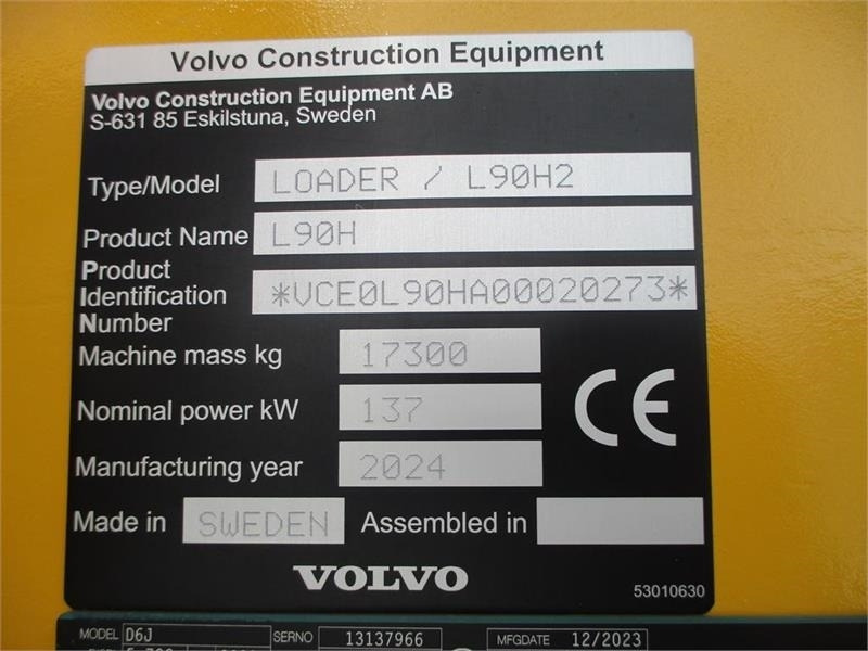 Volvo L90H H2 AGRICULTURE Dansk-maskine, Co-Pilot, LANG- - Utovarivač točkaš: slika 3 Volvo L90H H2 AGRICULTURE Dansk-maskine, Co-Pilot, LANG- - Utovarivač točkaš: slika 3